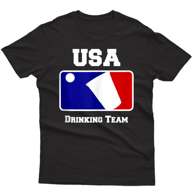 Usa Drinking Team Funny Party Beer Pong Game Tank Top Shirts