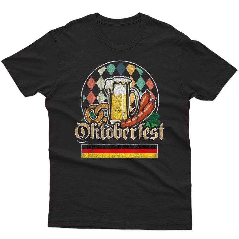 Vintage Oktoberfest Shirt Drinking Germany Oktoberfest Beer T-shirt